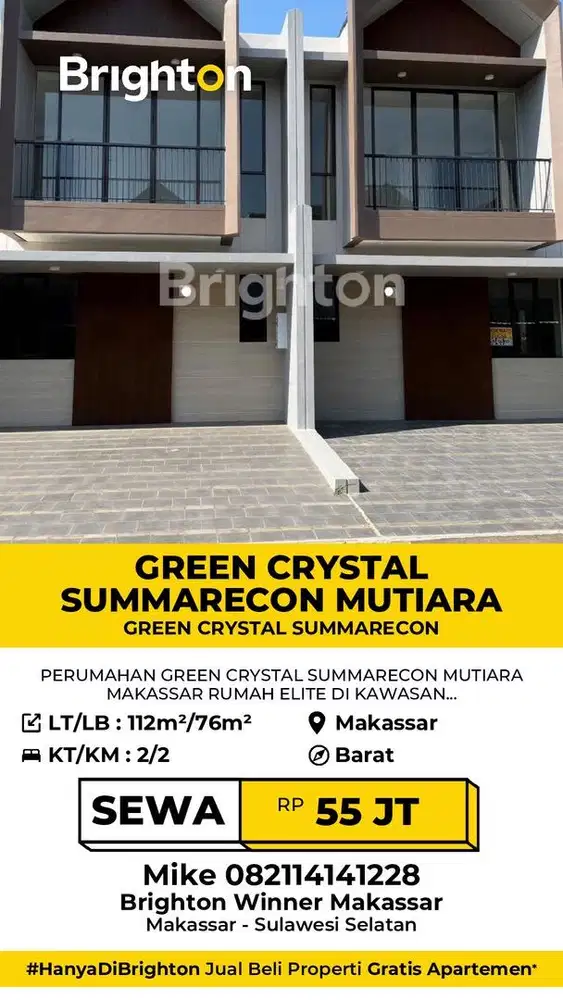 Disewakan Rumah di Summarecon Mutiara Makassar