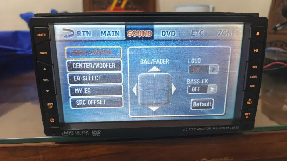 Head Unit Ex. Nissan Serena CT. 
Type DVT838BTN