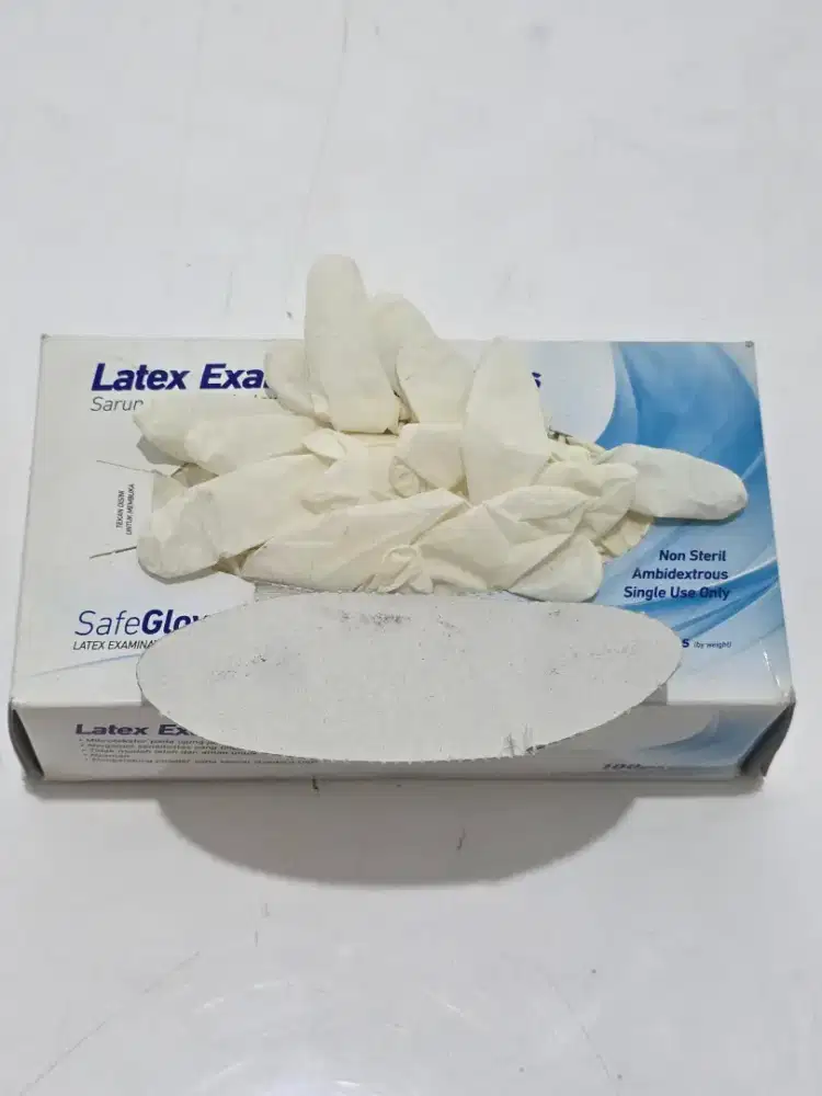 Sarung Tangan Latex Onemed Size S +/- 100 pcs SafeGlove Original Murah