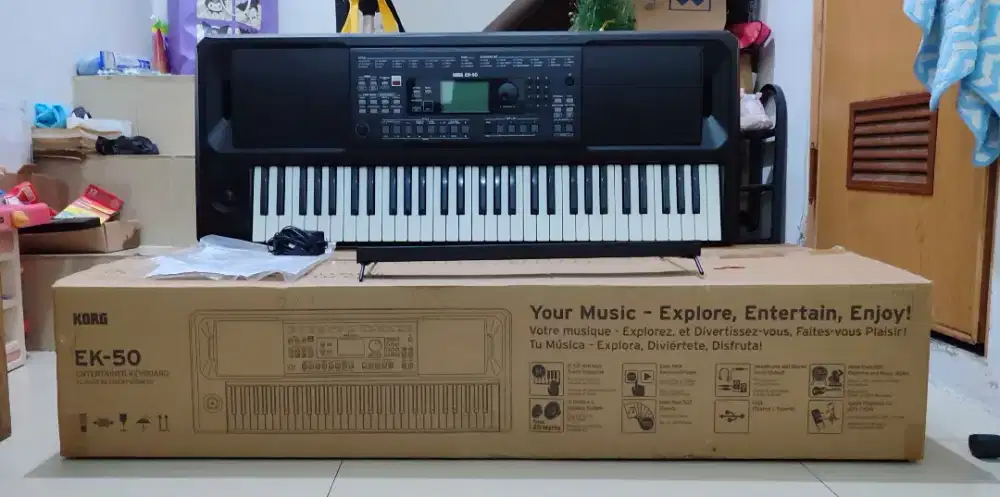 Korg EK-50 lengkap, bisa flash disk