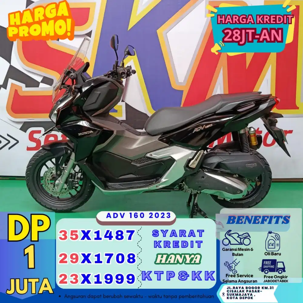 Cukup ktp dan kk kredit adv 160 2023 dp 1jt ajah