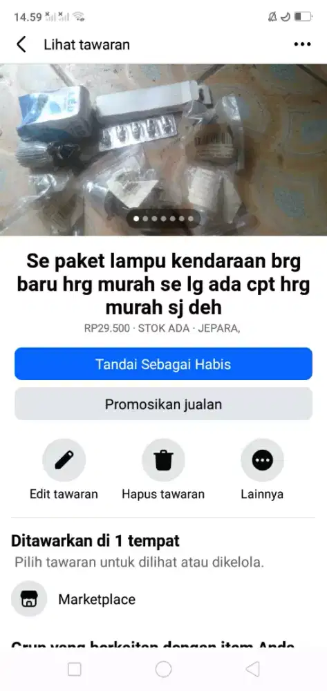 Se paket lampu LED khusus brg baru hrg murah se lg ada cpt spt yah