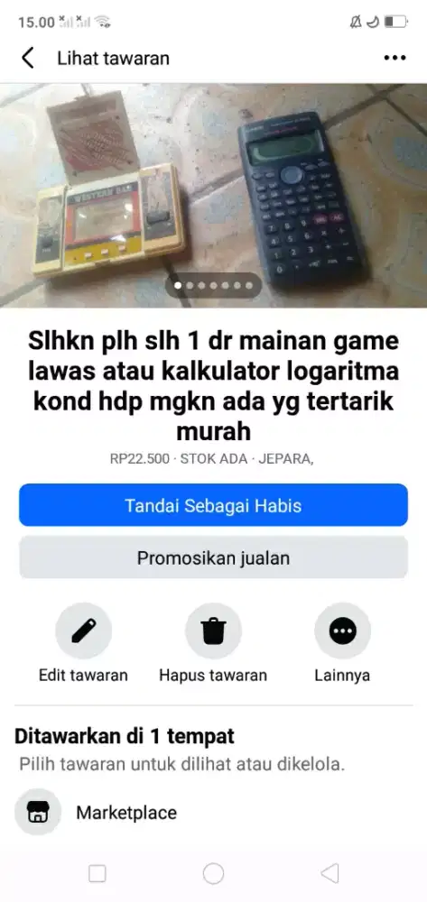 Slhkn plh slh 1 dr game ano lawas atau sblh nya kond hdp murah sj cpt