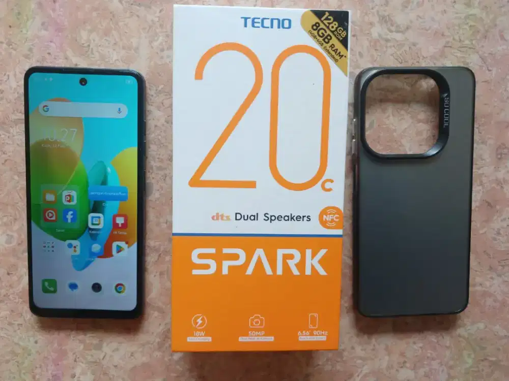 Techno spark 20c 4/128 fullset ori