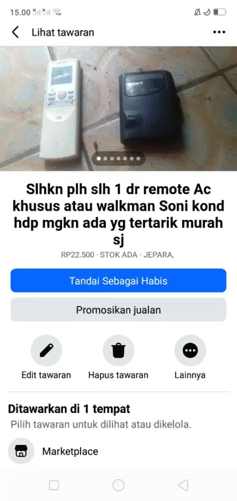 Slhkn plh slh 1 dr remote Ac khusus atau sblh nya kond hdp hrg murah2