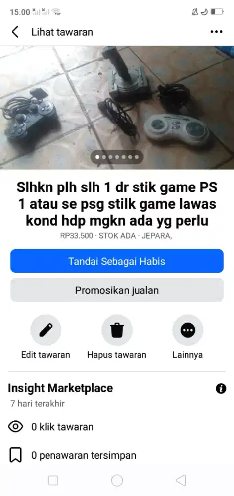 Slhkn plh slh 1 dr stik game lawas utk ank bermain kond hdp murah sj