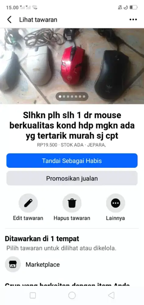 Slhkn lh slh 1 dr mouse komputer berkualitas kond hdp murah sj cpt dpt