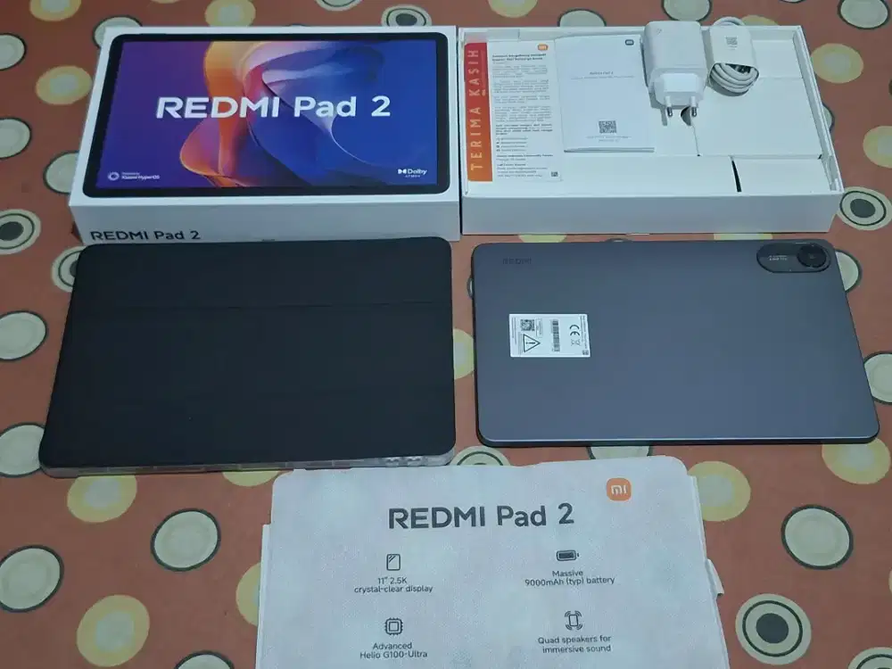 REDMI PAD 2 4/128 FULLSET LIKE NEW HARGA NETT