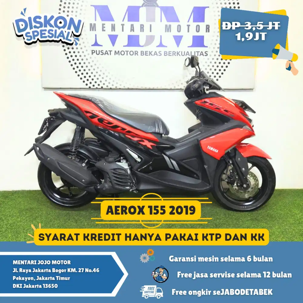 AEROX OLD 2019 KREDIT DP 1.9JT GASS!! MENTARI JOJO MOTOR
