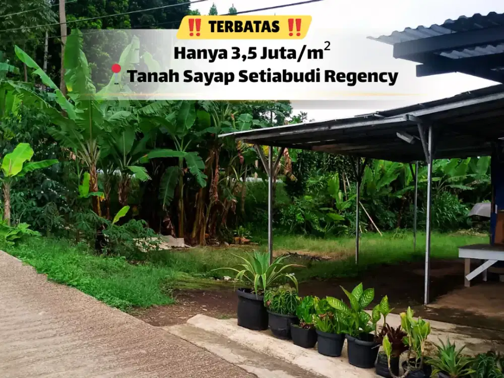 Satu Kavling Eksklusif 342m² di Lingkungan Berkualitas Setiabudi