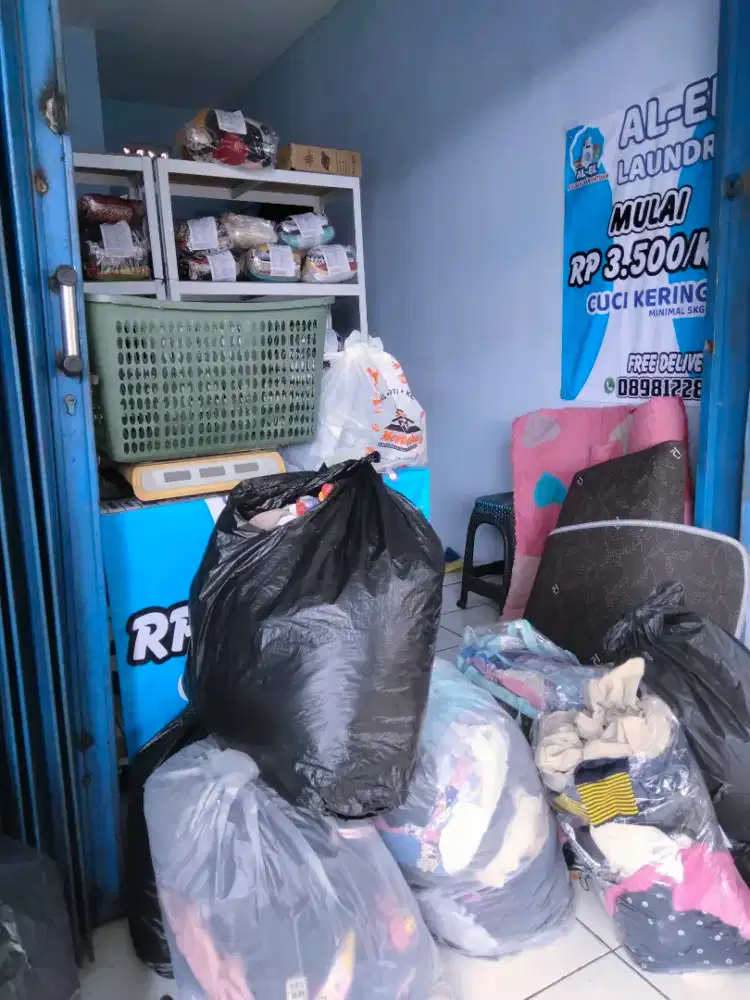 Over usaha laundry berjalan sudah ada konsumen