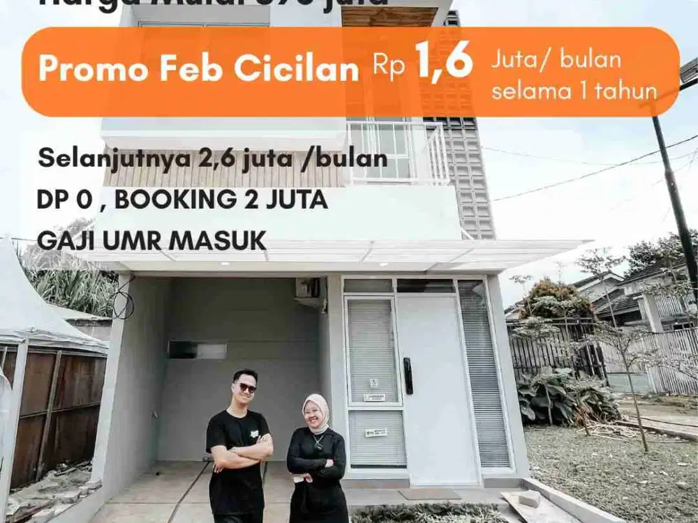 Rumah Dekat Tol Sawangan | Titik Pulang Sawangan rumah 2 lantai Harganya 1 lantai