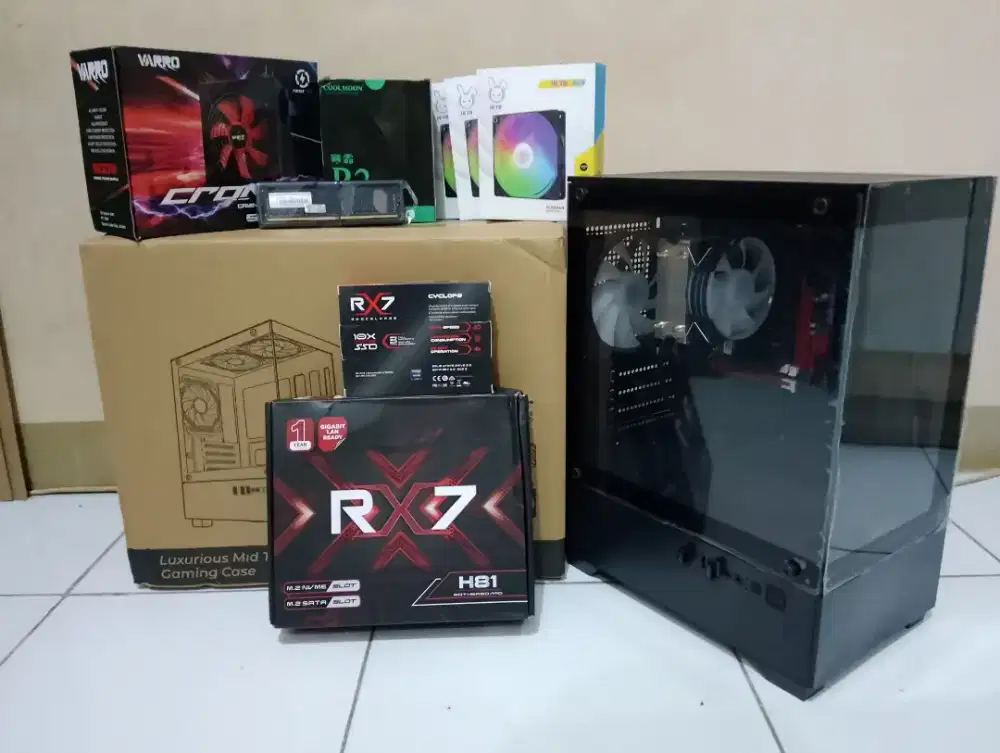 Pc baru harga murah, intel i5 ram 8gb ssd 240gb