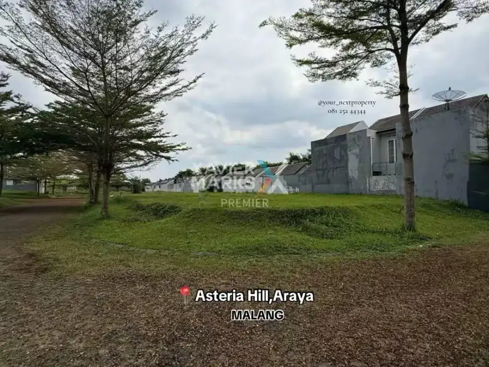 Tanah Kavling Hook Di Cluster Asteria Hill, The Araya Malang