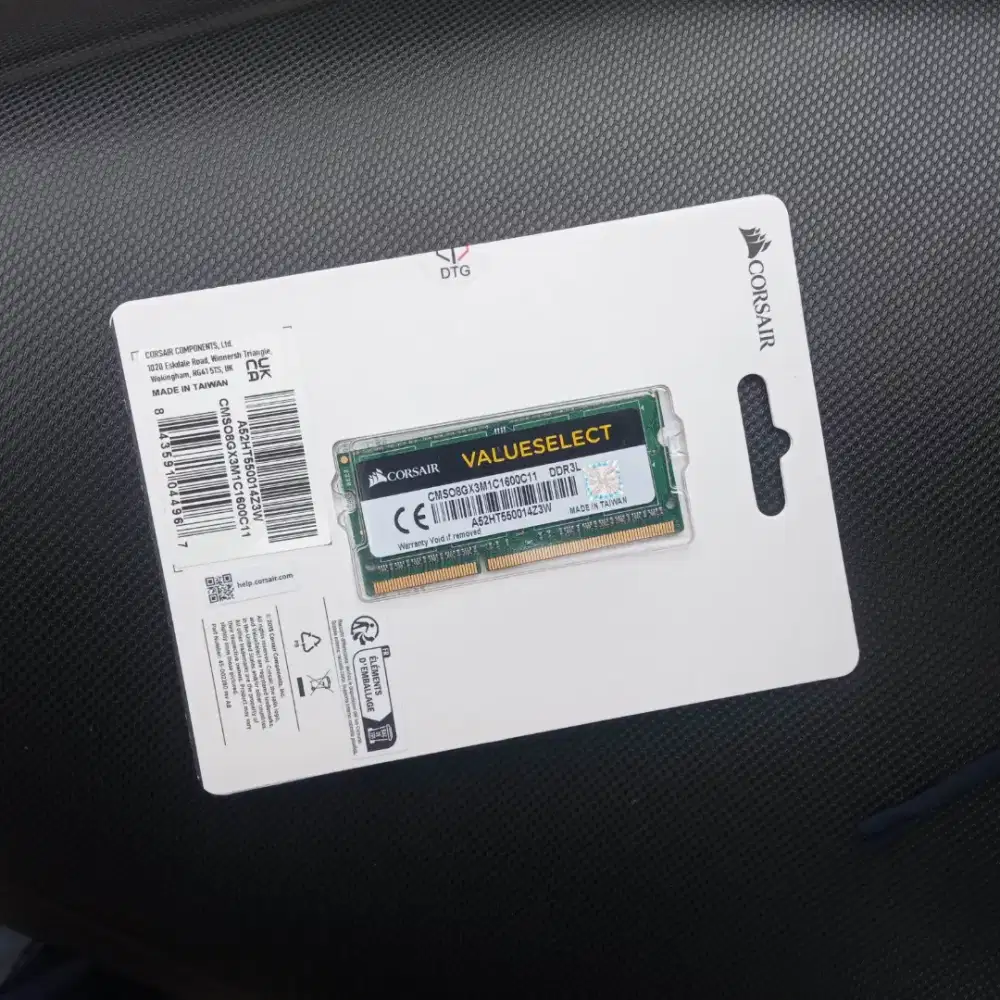 Ram Sodimm Corsair DDR3L 8GB • NEW Gress BNIB