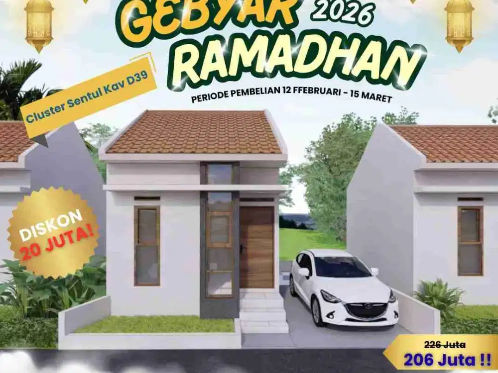 TURUN HARGA ! Rumah Murah KPR Receh Dekat Tol Cileunyi