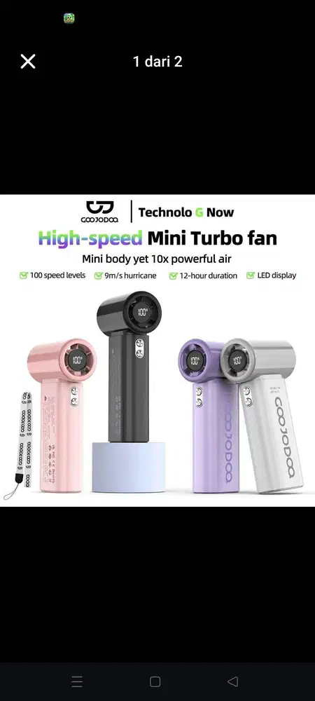 Kipas Portabel Goojodoq Gfs007