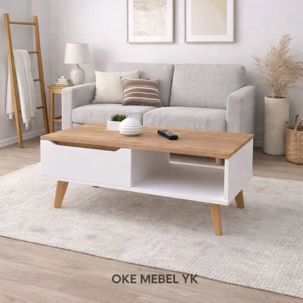 Meja Tamu Emiko – Dachi Design | Coffee Table Minimalis Modern