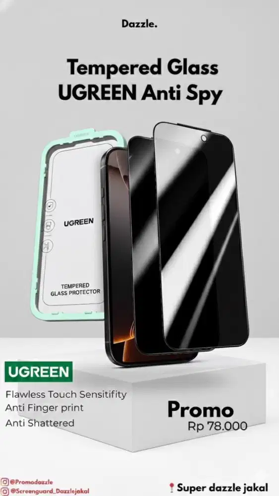 Temperd Glas Ugreen Anti spy