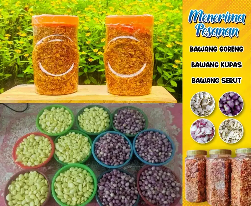 Bawang Goreng, Kupas & Kulit