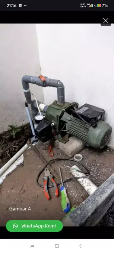 SERVICE POMPA AIR PANGGILAN (JETPUMP, SUBMERSIBLE DAN SUMUR BOR)