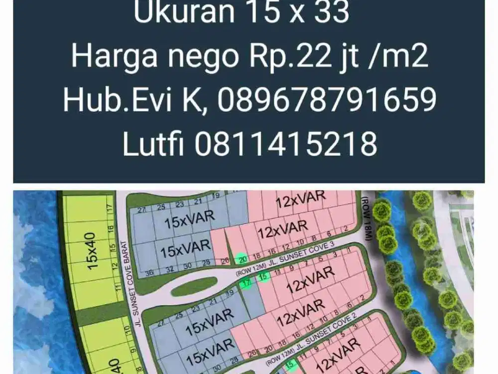 Di Jual Kavling Sunset cove CPI, Losari, Makassar.