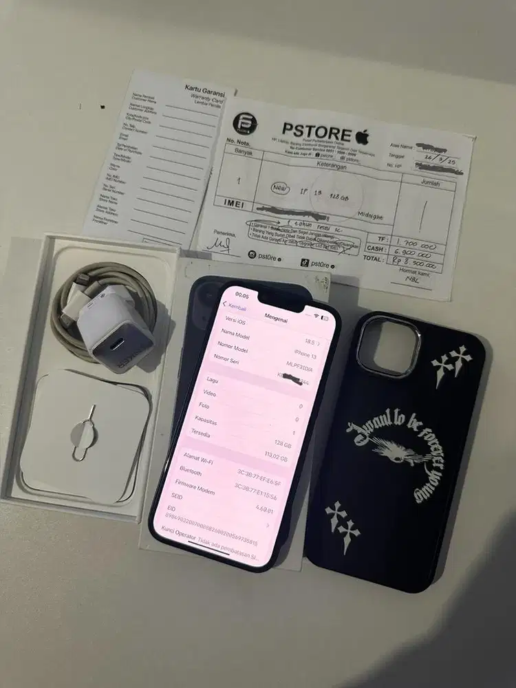 iPhone 13 128gb Midnight Resmi Digimap ID/A bh 92%