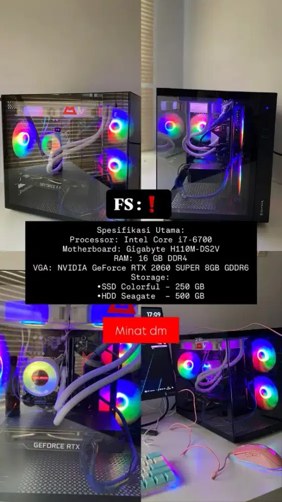 Di jual PC gaming, RTX 2060
