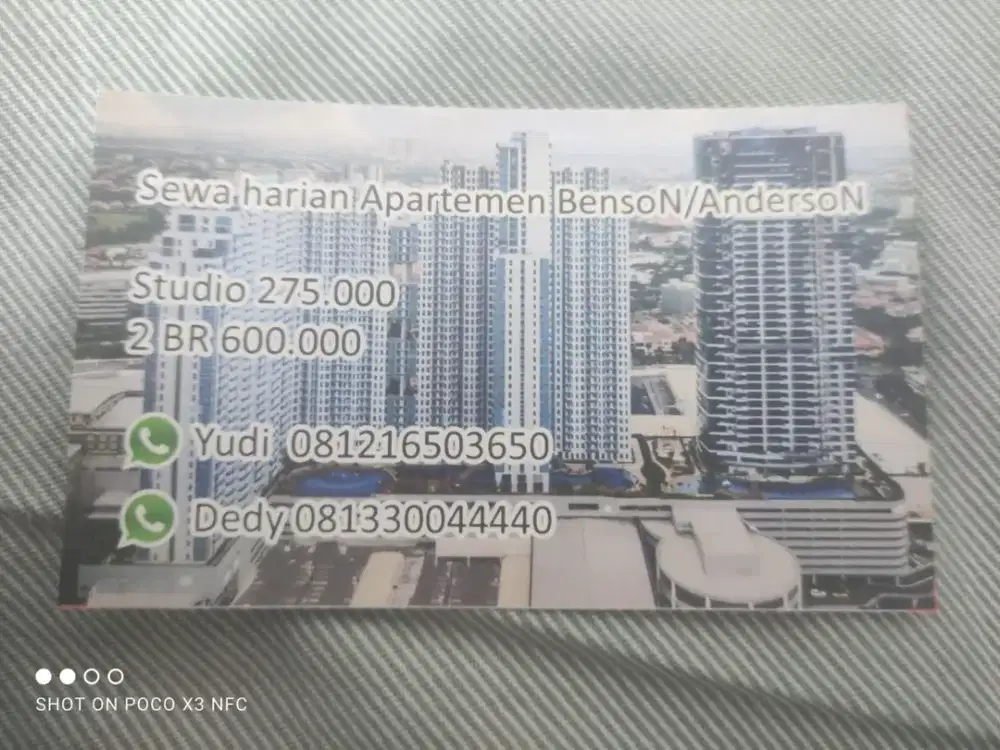 360jt, dijual tanglin studio full furnish, apartemen tembus pakuwon mall