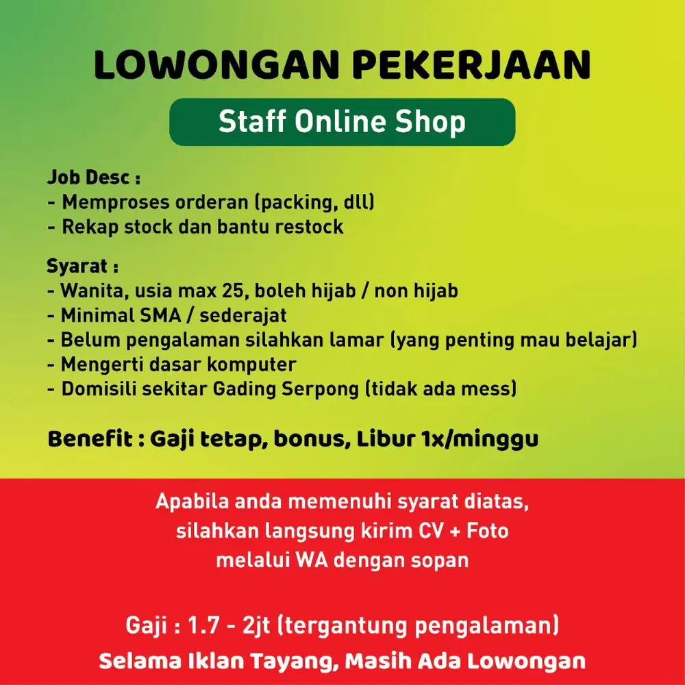 Staff Online Shop