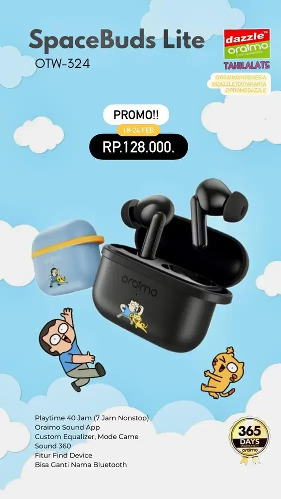 TWS Oraimo OTW-324 Spacebuds Lite