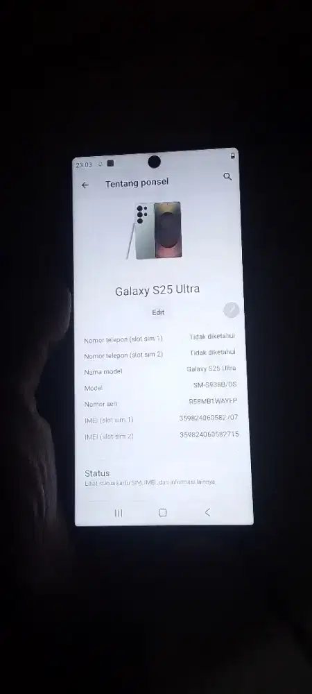 Samsung s24ultra hdc hp casan ga ori ram 12/1tb