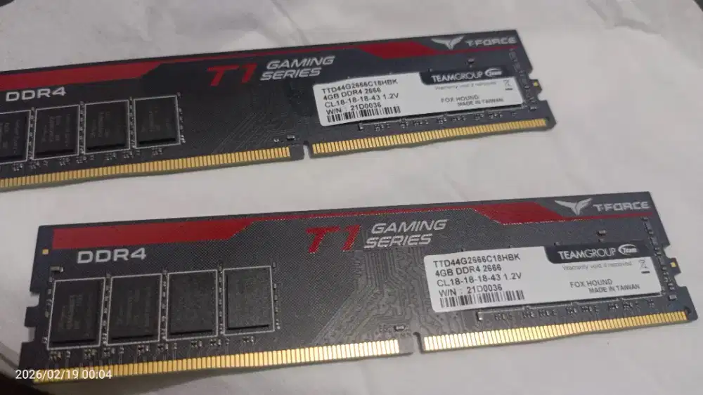Ram Team T1 DDR4 4x2 8GB