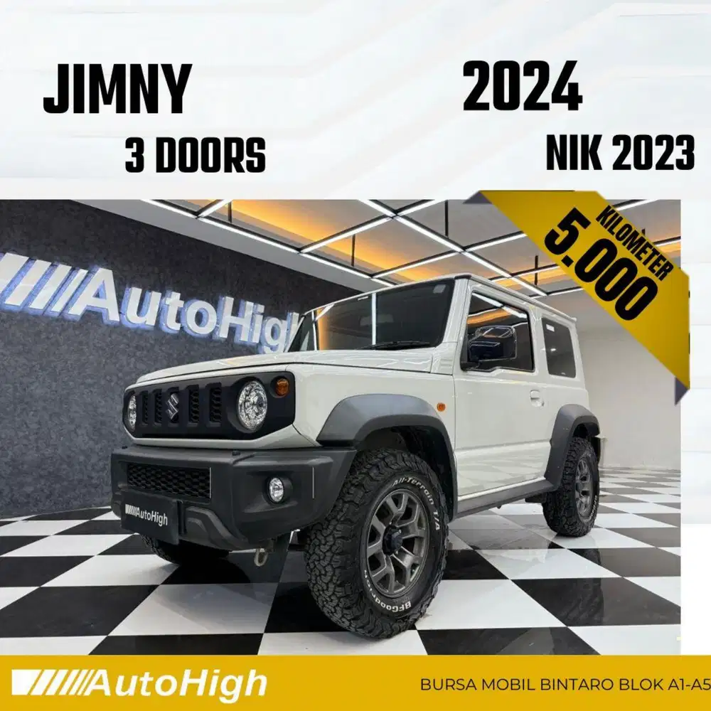 DP10% [Km5.000] Jimny 3Doors 1.5 AT 2023 White Reg 2025 #AUTOHIGH
