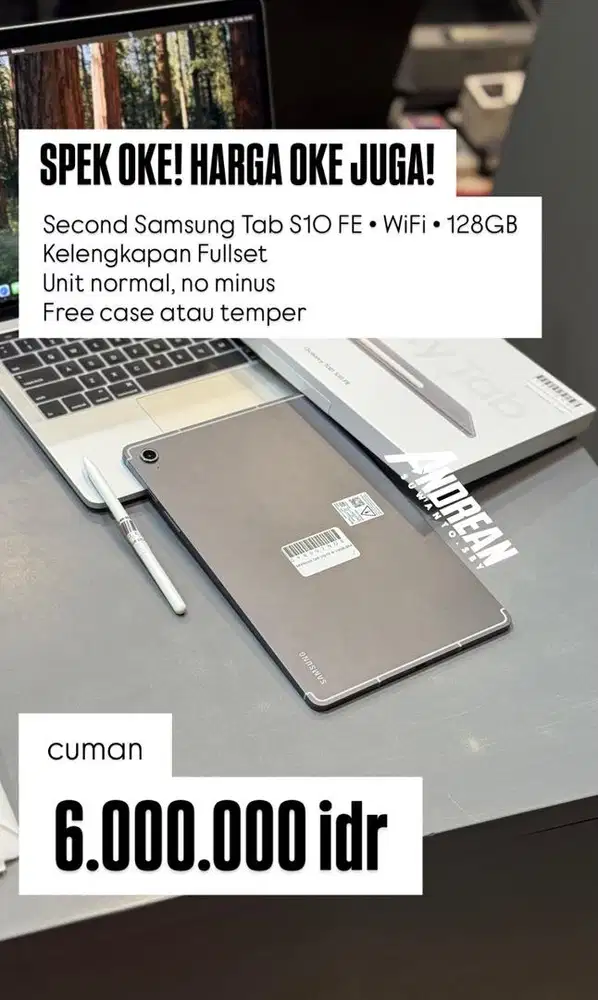 Second Samsung Galaxy Tab S10 FE 128GB Wifi