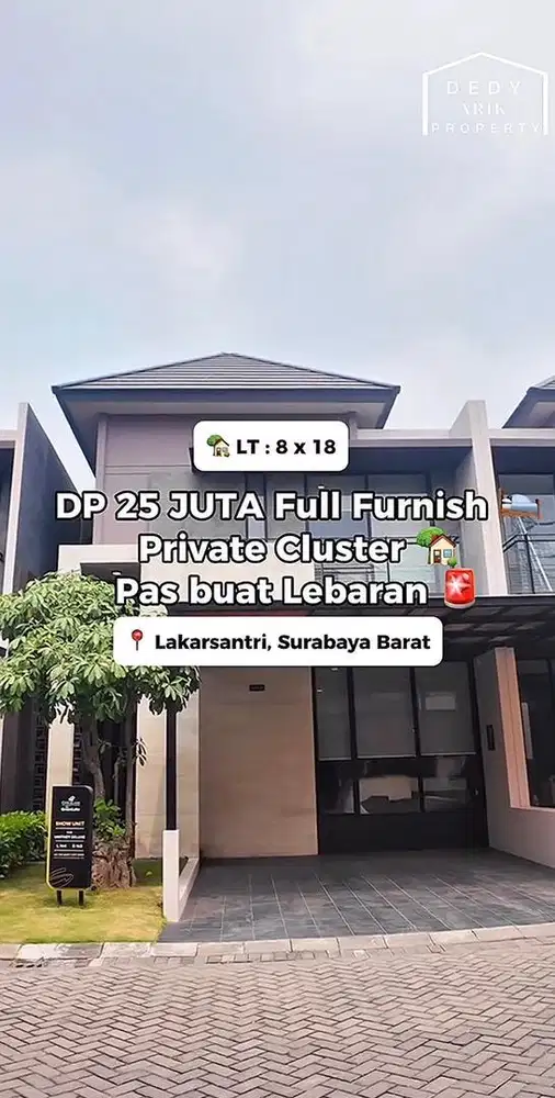 Rumah Baru Full Furnish di Citraland The Greenlake – Tanpa DP.