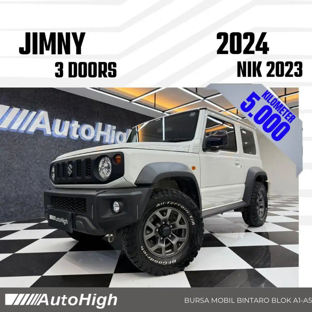 DP10% [Km5.000] Jimny 3Doors Matic 2023 White Reg 2024 #AUTOHIGH