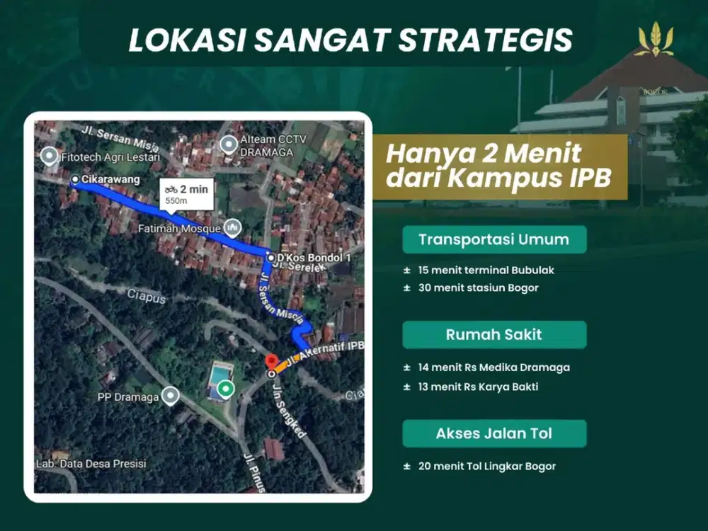 [HOT] JUAL Kosan IPB (4 KAMAR) Dekat (KAMPUS IPB) Kost FURNISHED Dramaga Bogor Barat GCS