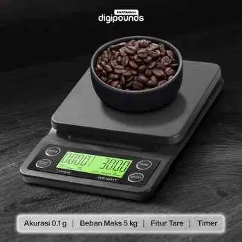 Timbangan Kopi Digital Timer Coffee Scale 0.1g 5kg