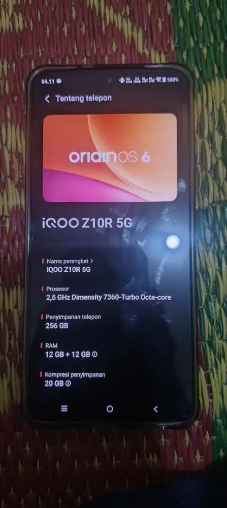 Iqoo z10r  ram 12/256