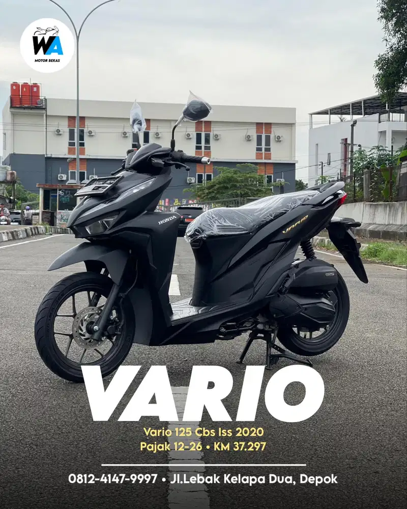 Cash/Kredit Honda Vario 125 Cbs Iss Tahun 2020