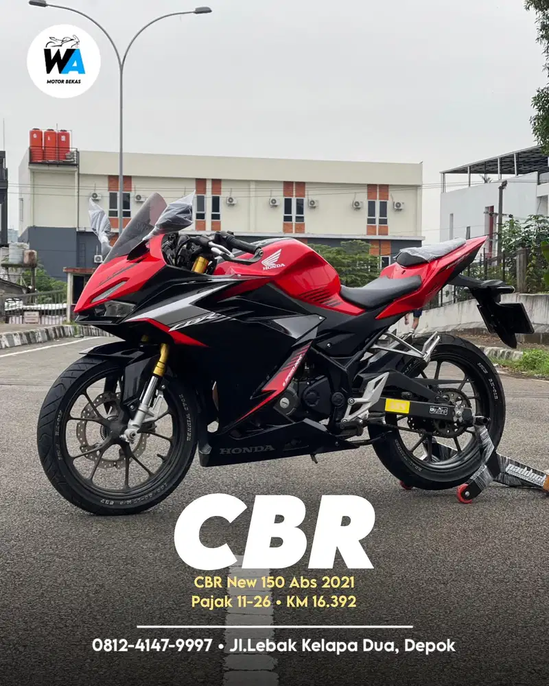DP 500 RIBU Honda New Cbr 150 Abs Facelift Tahun 2021