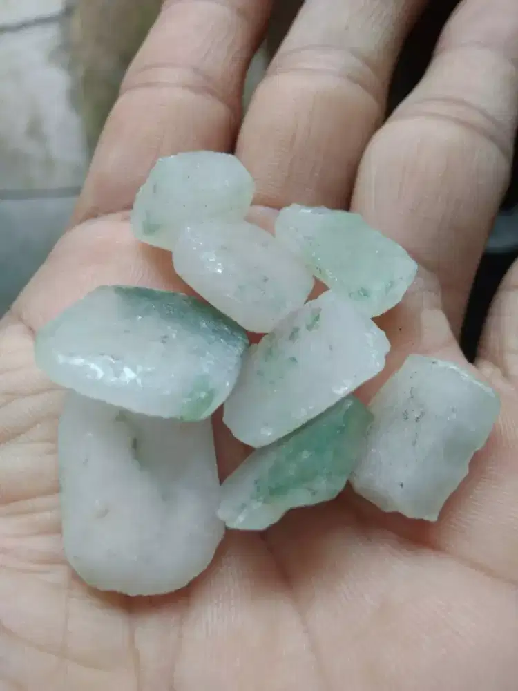 Giok Burma Jadeite Jade Paket Borongan 8 pcs