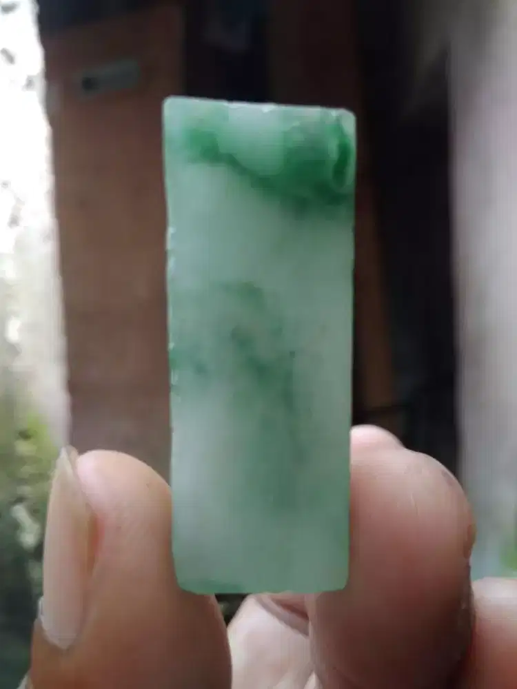 Giok Burma Kristal Jadeite Jade Hijau Lumut
