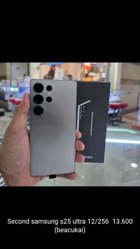 Jual Hp Samsung S25 Ultra ram 12/256 (second)