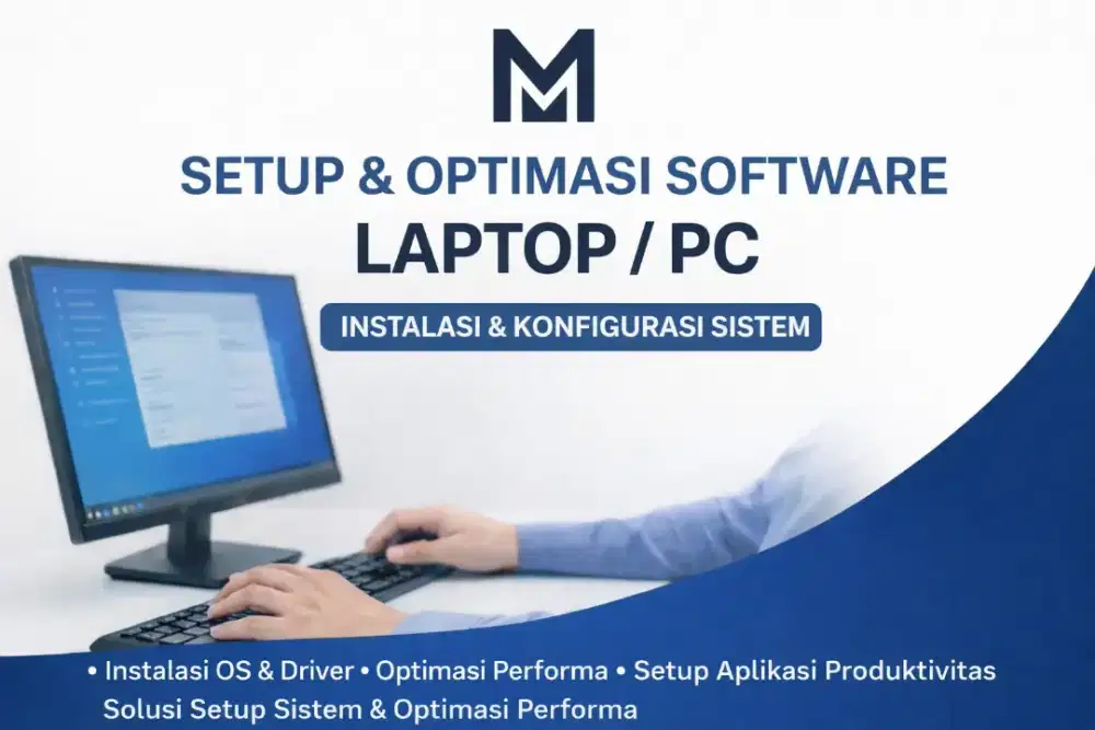 Setup & Optimasi Software Laptop / PC Instalasi OS & Aplikasi