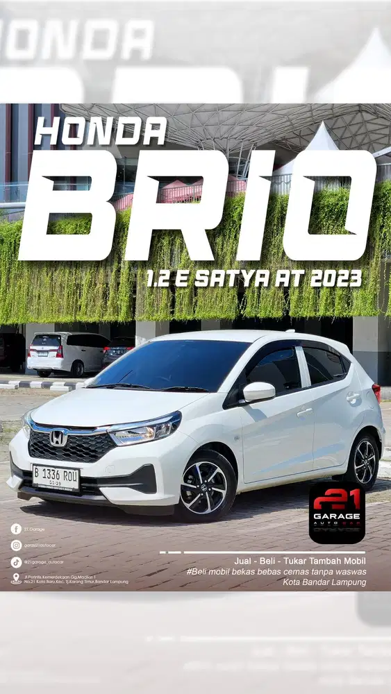 Honda brio 2024 pemakaian, Nik 2023 E Cvt metik dp ceper buruan sisa 1