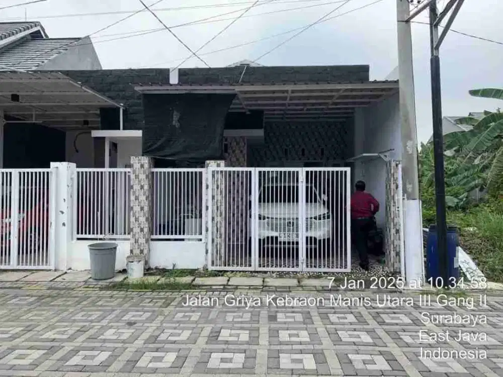 Dijual murah via lelang rumah di Griya Kebraon Surabaya barat