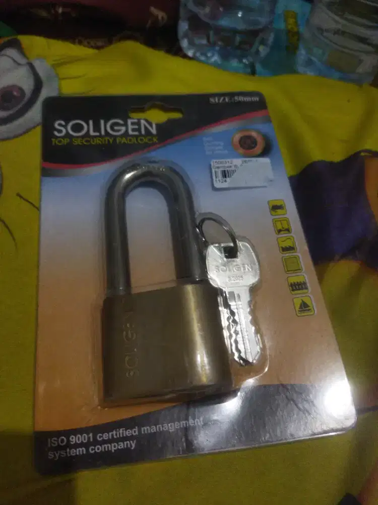 Gembok soligen Baja 50mm leher panjang jual murah beli kebanyakan