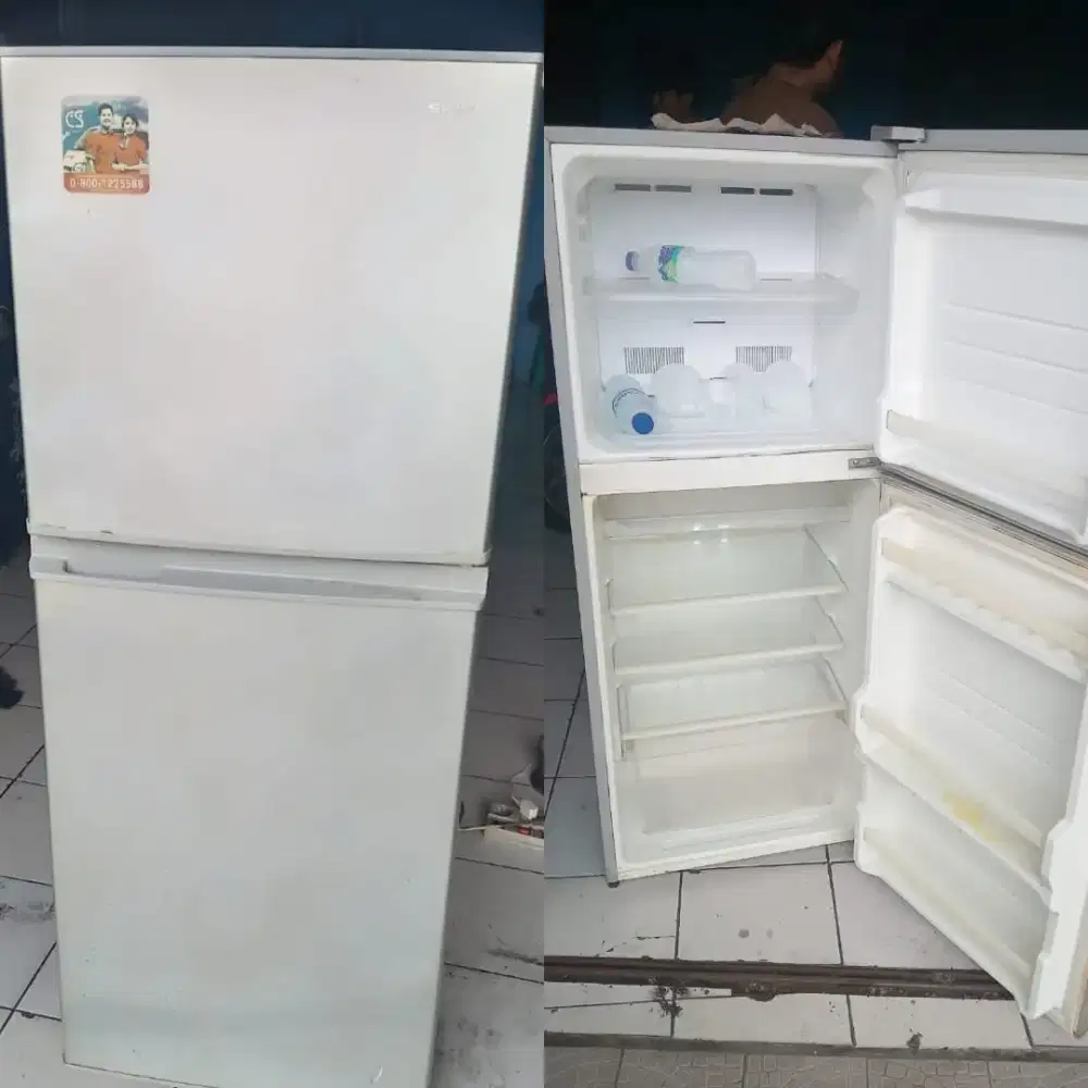 Jual bu kulkas 2 pintu normal no kendala merk SHARP